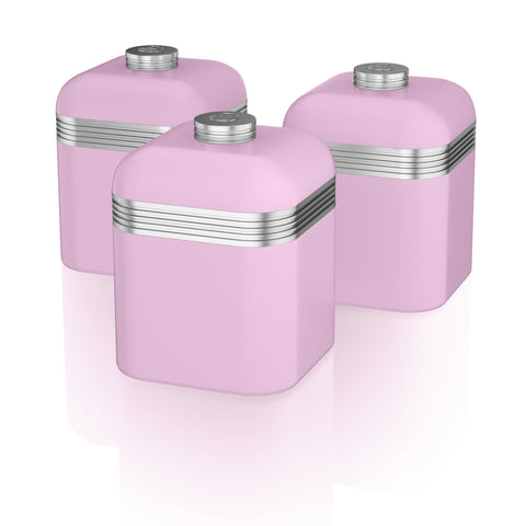 Swan Retro Set of 3 Canisters